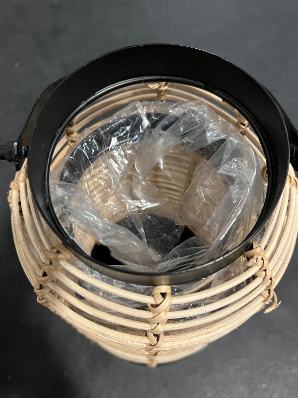Photo 1 of Natural Rattan Boho Lanterns - Handcrafted Chic Decor to Enhance Your Home - Modern Farmhouse Beauty Perfect for Any Living Room, Patio & Porch, Indoor and Outdoor Coffee Table or Kitchen Dining Table
