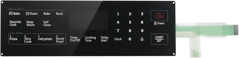 Photo 1 of WKZO NX58H5600SS Membrane Switch Touchpad for Samsung Range Oven NX58H5600SS/AA NX58J5600SG NX58F5700WS NX58M5600SB,DG34-00027B Stove Touch Panel Replaces DG34-00027A PS11735749 AP5986689
