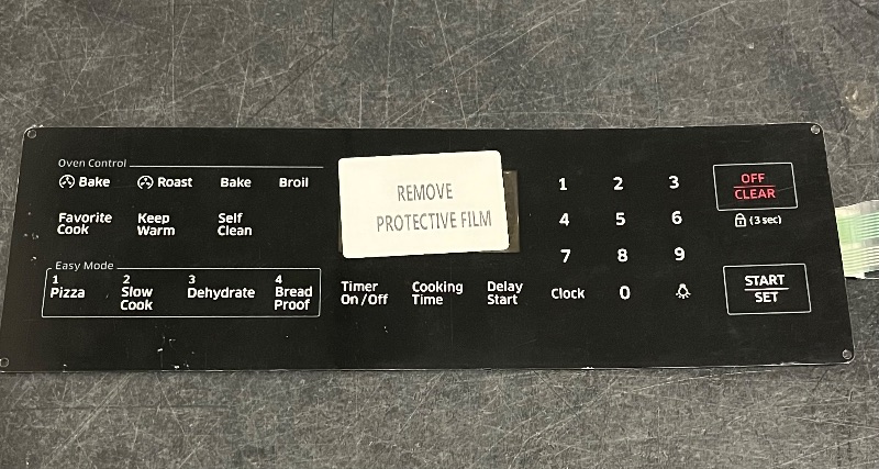 Photo 1 of WKZO NX58H5600SS Membrane Switch Touchpad for Samsung Range Oven NX58H5600SS/AA NX58J5600SG NX58F5700WS NX58M5600SB,DG34-00027B Stove Touch Panel Replaces DG34-00027A PS11735749 AP5986689
