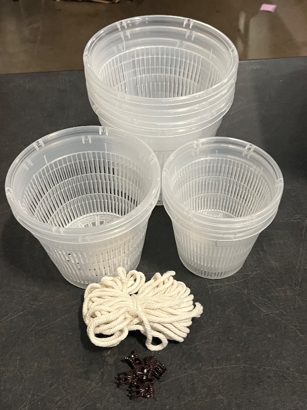 Photo 1 of Orchid Pot, 12 Pack Orchid Pots with Holes, 4 Each of 4.5", 5.5", 6.3", Clear Orchid Pots for Repotting, Breathable Slotted Orchids Planter
