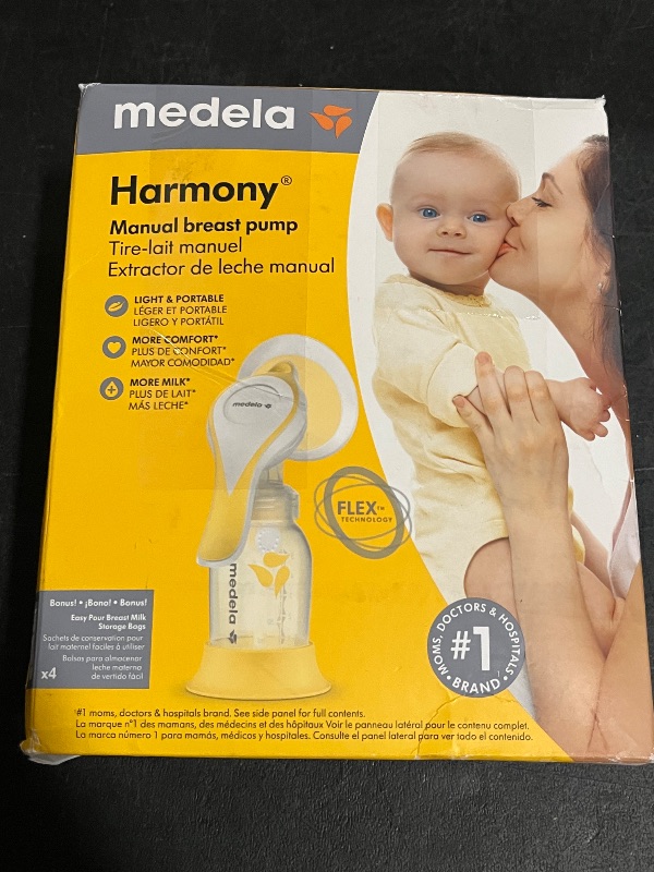 Photo 1 of Medela Harmony Manual Breast Pump, Compact Swiss Design with PersonalFit Flex Shields and Medela's 2-Phase Expression Technology
