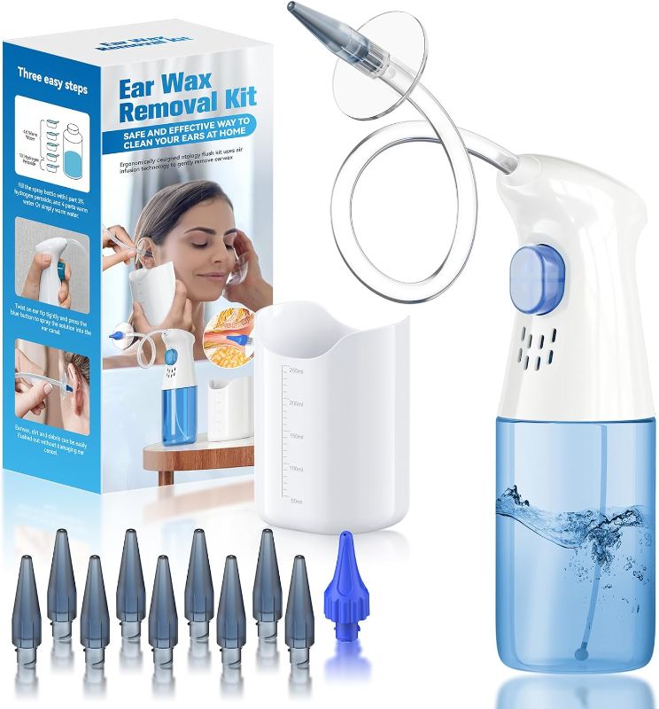 Photo 1 of Ear Wax Removal, Ear Cleaner, Ear Wax Removal Kit, FSA Eligible Items Only List, Manual Ear Irrigation Flushing System, Safe and Effective to Clean Ear Built Up Wax
