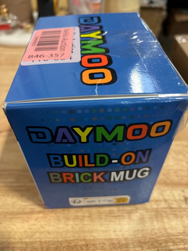Photo 1 of DAYMOO Build on Brick Mug, Cool Coffee Mugs for Kids, Creative Novelty Building Block Cups, Funny Coffee Mug for Men Adults Women Xmas Christmas - Orange