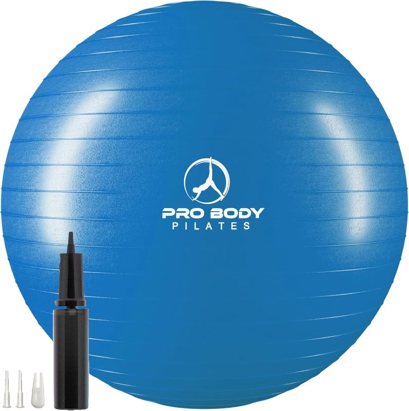 Photo 1 of ProBody Pilates Exercise Ball - Multiple Sizes Gym Grade Balance Ball for Fitness, Yoga, Workout, Pregnancy & Physical Therapy
