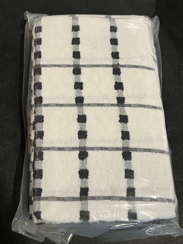 Photo 1 of Utopia Towels - Kitchen Towels 12 Pack, 15 x 25 Inches, 100% Ring Spun Cotton Super Soft and Absorbent Linen Dish, Tea and Bar Towels Set, Black
