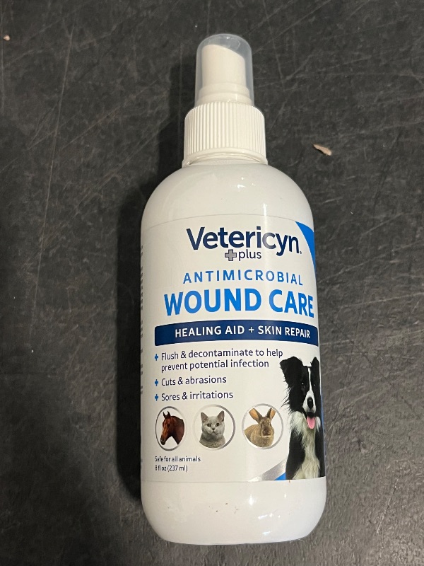 Photo 1 of Vetericyn Plus Dog Wound Care Spray | Healing Aid and Skin Repair, Clean Wounds, Relieve Dog Skin Allergies, Safe for All Animals. 3 ounces
