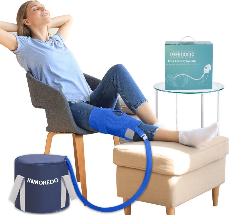 Photo 1 of Cold Therapy Machine, Programable Ice Therapy Machine, for Knee Replacement, Post-Surgery Recovery, ACL, Pain Relief, for Sports Injuries, Sprains, Reduce Swelling, Knee Pad
