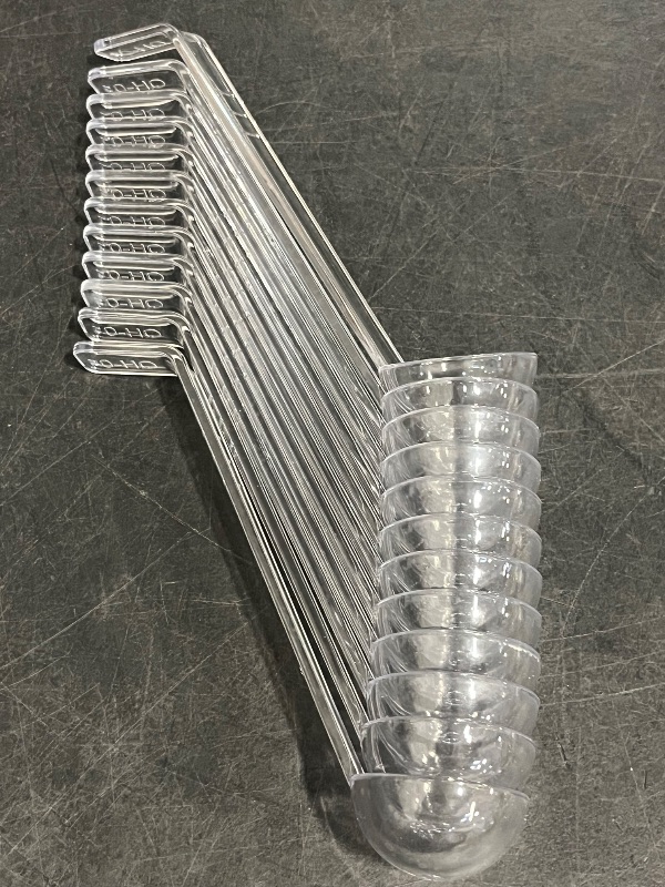 Photo 1 of Tioncy 12 Pcs 1 Oz Small Ladle for Serving Sauce 7.09 Inches Plastic Mini Ladles Long Handle Spoon for Serving Sauce, Soup, Dressing, Punch Bowl, Toppings, Gravy, Cocktail, Fruit Juices(Clear)
