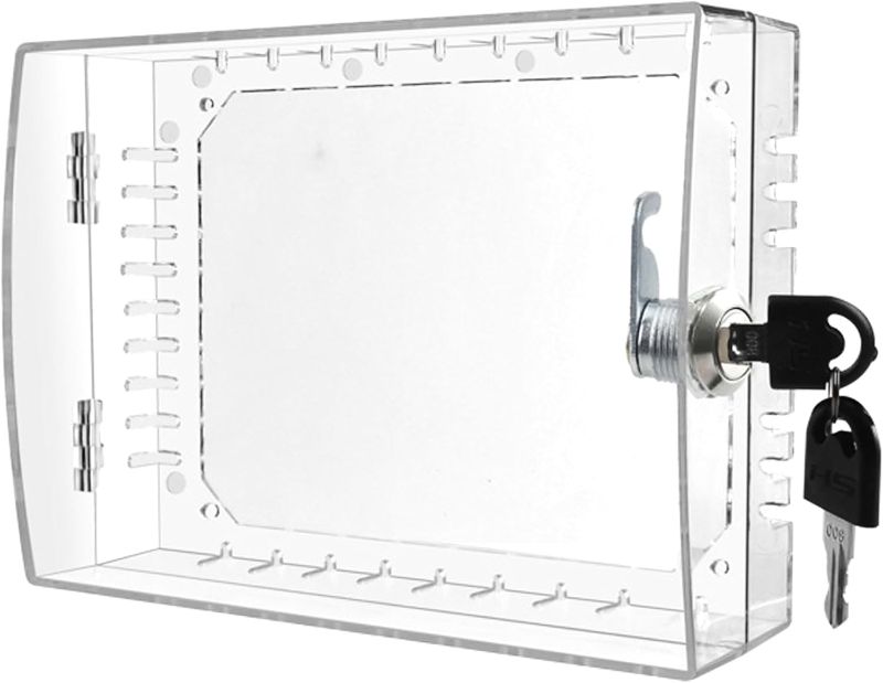 Photo 1 of Universal Thermostat Lock Box Thermostat Cover with Lock Compatible With Honeywell Home Thermostat On Wall Ac Lock Box Cover with Key Fits Thermostats 4.8"H x 6" W or Smaller
