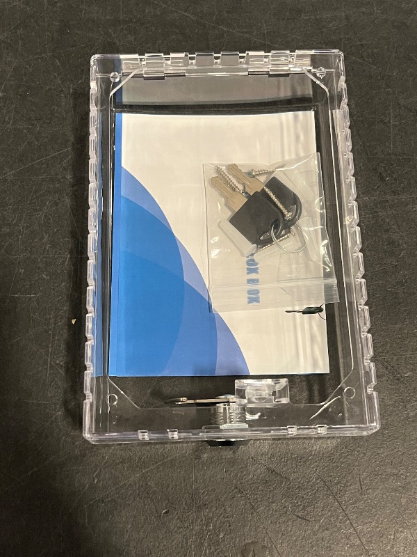 Photo 1 of Universal Thermostat Lock Box Thermostat Cover with Lock Compatible With Honeywell Home Thermostat On Wall Ac Lock Box Cover with Key Fits Thermostats 4.8"H x 6" W or Smaller
