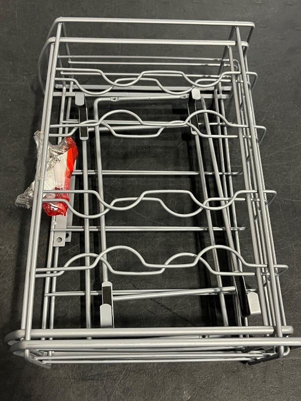 Photo 1 of Simple Houseware Over Cabinet Door Organizer, Silver
