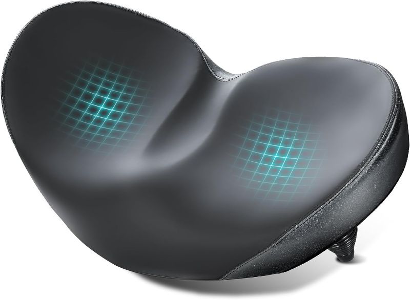 Photo 1 of YLG Oversized Noseless Bike Seat for Men Women Comfort - Extra Large Noseless Padding Bicycle seat Suitable for City, Electric Bikes, Wide Bike Saddle Cushion…
