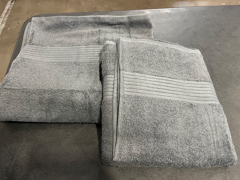 Photo 1 of Utopia Towels Extra Large Bath Sheets 2 Pack, 35 by 70 Inches,100% Cotton Highly Absorbent & Quick Dry Bath Towel for Adults, Super Soft Towel, Grey
