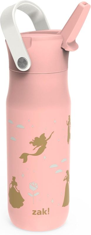 Photo 1 of Similar to Picture** 
Zak Designs Harmony Disney Princess Water Bottle for Travel or At Home, 20oz Stainless Steel with Straw Lid and Vacuum Insulation