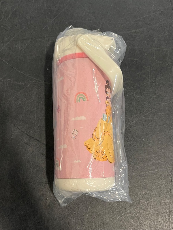 Photo 1 of Similar to Picture** 
Zak Designs Harmony Disney Princess Water Bottle for Travel or At Home, 20oz Stainless Steel with Straw Lid and Vacuum Insulation