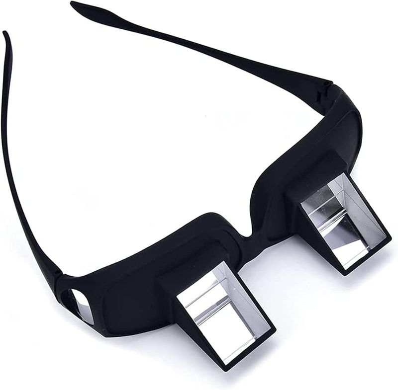 Photo 1 of Valuu Lazy Glasses Bed Prism Glasses Spectacles Horizontal High Definition Glasses Prism Periscope Lie Down Eyeglasses for Reading and Watch TV in Bed Unisex
