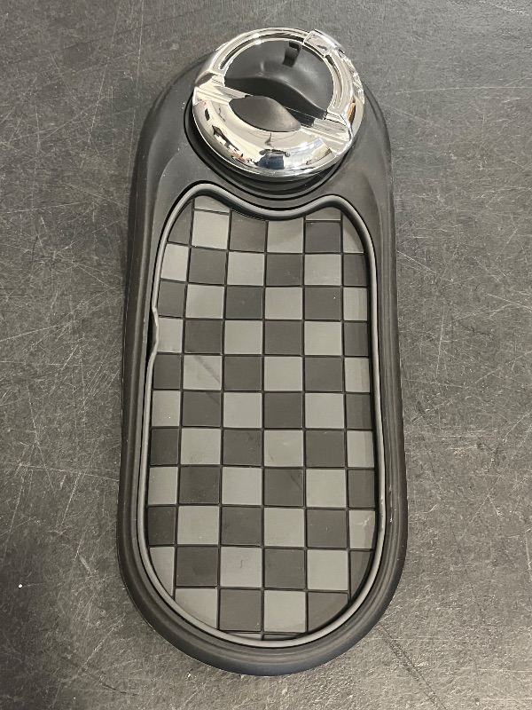 Photo 1 of Jiechen Universal Anti-Slip Car Dashboard Mat with 360° Rotating Phone Holder – Multi-Functional Organizer Pad for Phones, Sunglasses, Keys, and Daily Essentials (Gray Silver)
