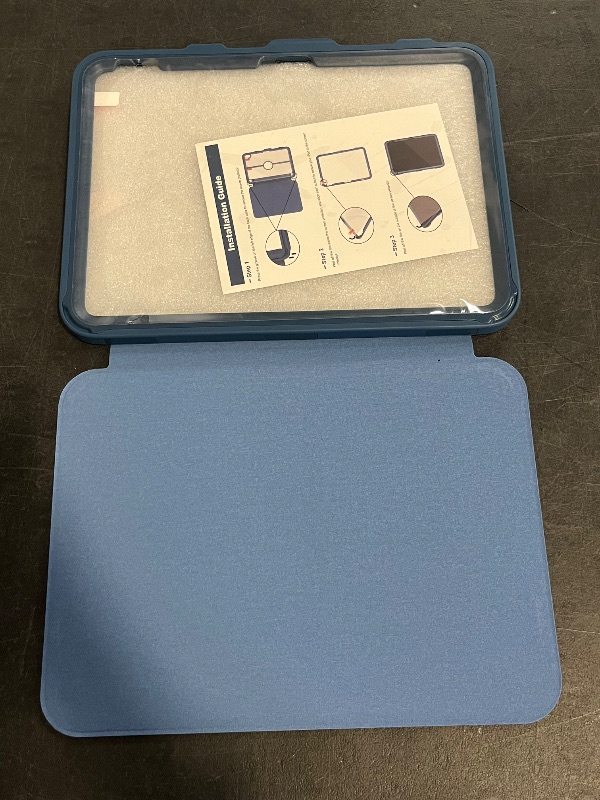 Photo 1 of MoKo for iPad 11-inch (A16) 11th Generation Case 2025/ iPad 10th Generation Case with Pencil Holder 2022 10.9 inch, Built-in Screen Protector Clear Back, Multi Angle Viewing Stand, Navy Blue
