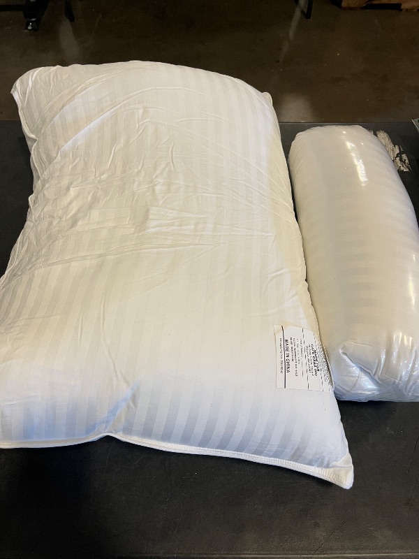 Photo 1 of *One Opened Not Used** 
Beckham Hotel Collection Bed Pillows Standard/Queen Size Set of 2 - Original Down Alternative Pillow for Sleeping - Bedding for Back, Stomach or Side Sleepers
