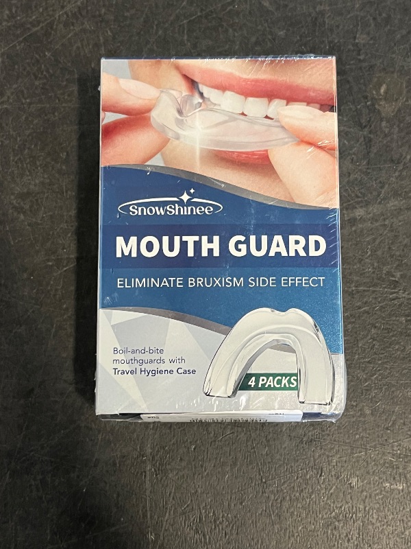 Photo 1 of Mouth Guard: Upgraded Mouth Guard for Grinding Teeth at Night - Teeth Grinding Mouthguards for Sleeping - Mouthguards for Grinding of Teeth - Anti Grinding Guard - Night Guards for Teeth Grinding -4pc
