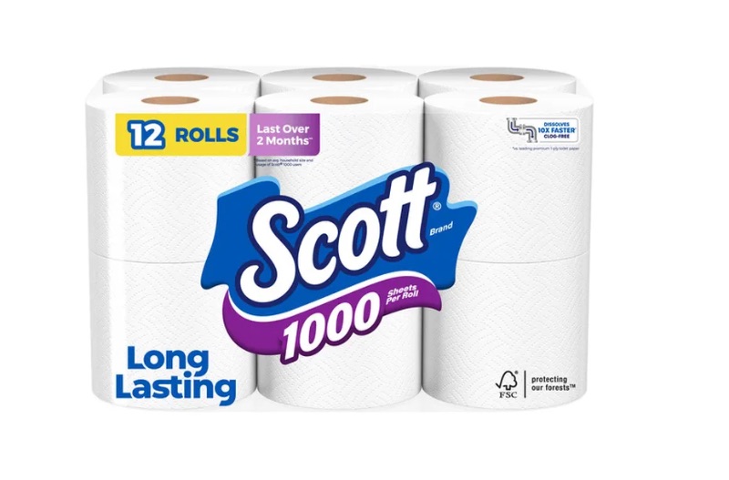 Photo 1 of Scott 1000 Toilet Paper Septic-Safe, Toilet Paper 