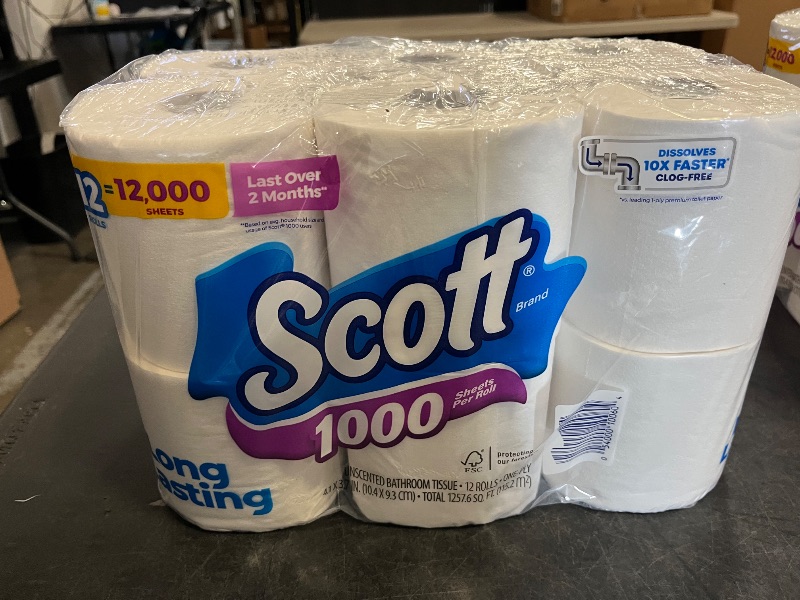 Photo 1 of Scott 1000 Toilet Paper Septic-Safe, Toilet Paper 