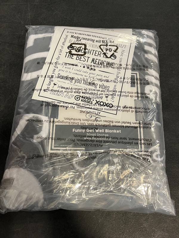 Photo 1 of Different Color** Funny Get Well Blanket for Gifts 