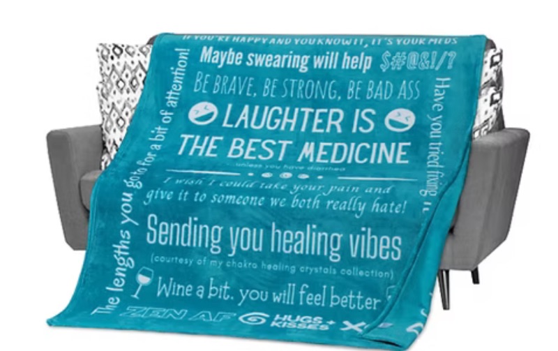 Photo 1 of Different Color** Funny Get Well Blanket for Gifts 