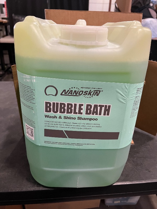 Photo 1 of Nanoskin BUBBLE BATH Foaming Car Wash Shampoo 5 Gallons - Works with Foam Cannon, Foam Gun, Bucket Washes, Car Soap for Pressure Washer | For Car, Truck, Motorcycle, RV & More | Green Apple Scented
