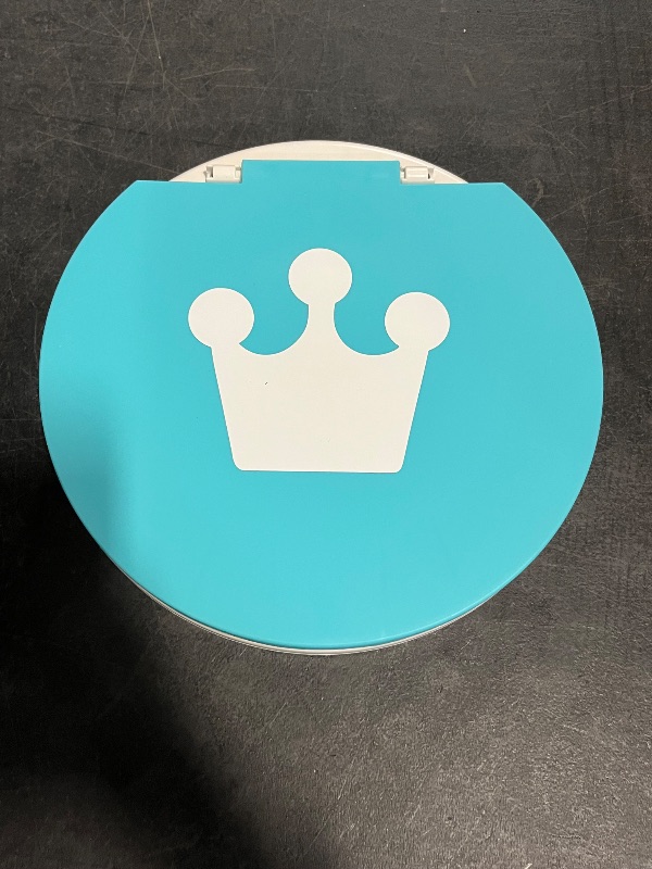 Photo 1 of Travel Potty for Toddler, Portable and Foldable Toilet, Apply to Seat Emergency Toilet for Car, Camping, Outdoor, Indoor with 3 Rolls Bag Light Blue)
