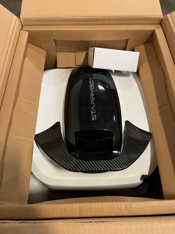 Photo 1 of Cordless Robotic Pool Cleaner, Portable Swimming Robotic Pool Vacuum Self-Parking Technology,150Mins Runtime,Pool up to 900 Sq.Ft, Ideal for Above-Ground Pools
