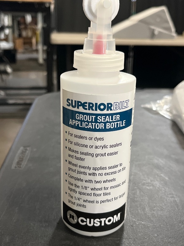 Photo 1 of Marshalltown Grout Sealer Bottle, with 1/8" and 1/4" Wide Rollers, SBR
