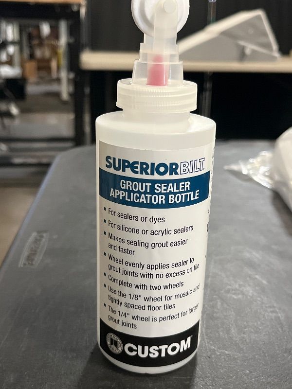 Photo 1 of Marshalltown Grout Sealer Bottle, with 1/8" and 1/4" Wide Rollers, SBR
