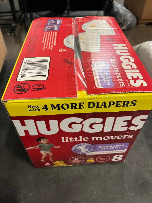 Photo 1 of Size 8 Huggies Little Moves Baby Diapers Size 8, 58 count