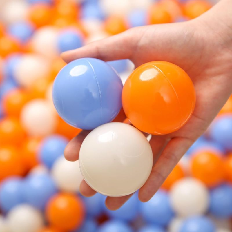 Photo 1 of TRENDPLAY Plastic Balls for Ball Pits 2.2 Inch, Pack of 50 100 200 500 Hollow Balls, Perfect for Toddler Baby Pools,Party,Festival Decoration
