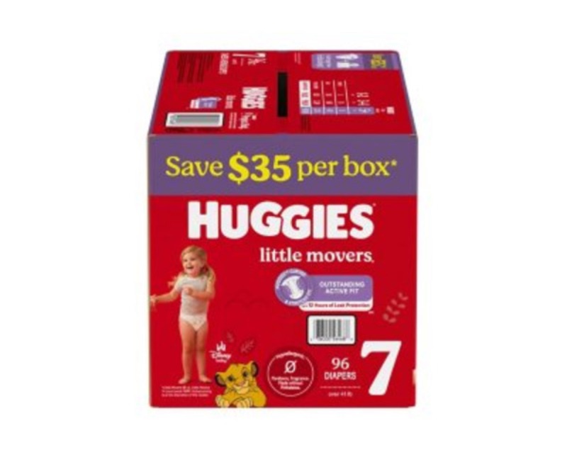 Photo 1 of Size 7 Huggies Little Movers Baby Diapers Count 96ct 