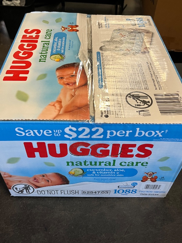 Photo 1 of Missing One ** 
Huggies Natural Care Baby Wipe Refill, Refreshing Clean (1,088 Count)

