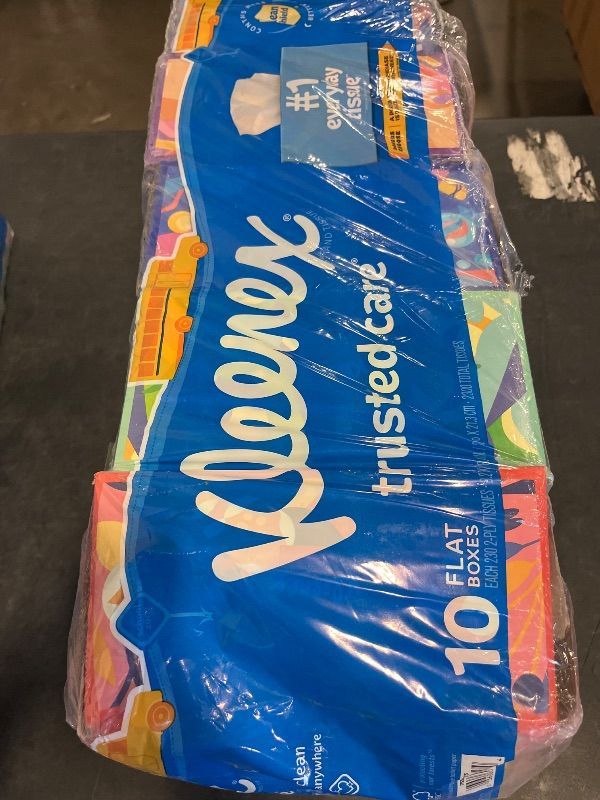 Photo 1 of Kleenex 2-Ply White Facial Tissue,230 Count (Pack of 10)