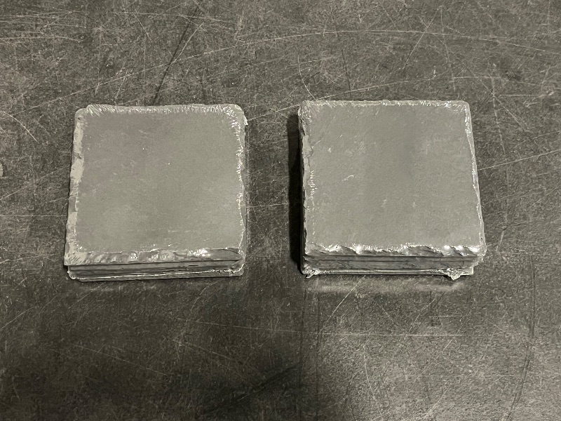 Photo 1 of Trademark Innovations Slate Drink Coasters - Set of 8 - 4" x 4"
