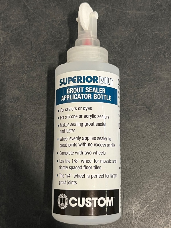 Photo 1 of Marshalltown Grout Sealer Bottle, with 1/8" and 1/4" Wide Rollers, SBR
