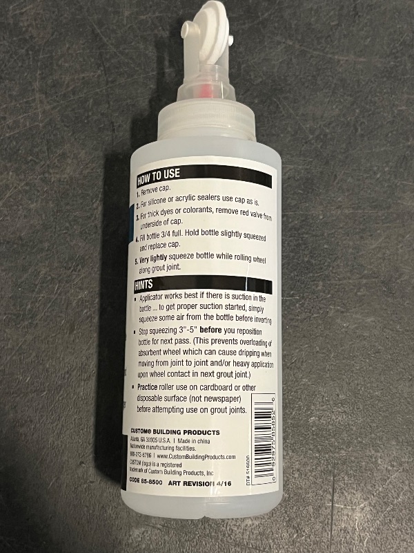 Photo 1 of Marshalltown Grout Sealer Bottle, with 1/8" and 1/4" Wide Rollers, SBR
