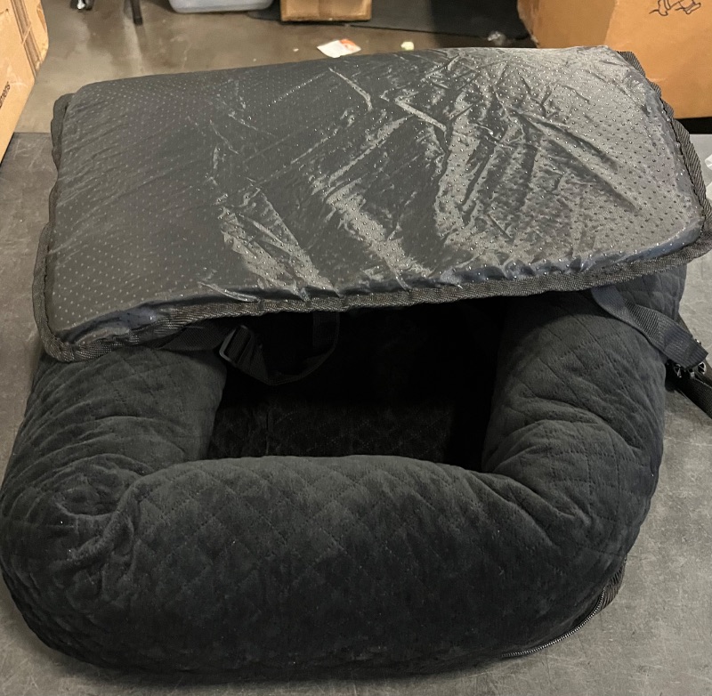 Photo 1 of Dog Car Seat for Small Medium Dogs,Detachable Washable Travel Safety Pet Booster Seat, Comfy Ultra Soft and Multifunctional Car Travel Bed,Black