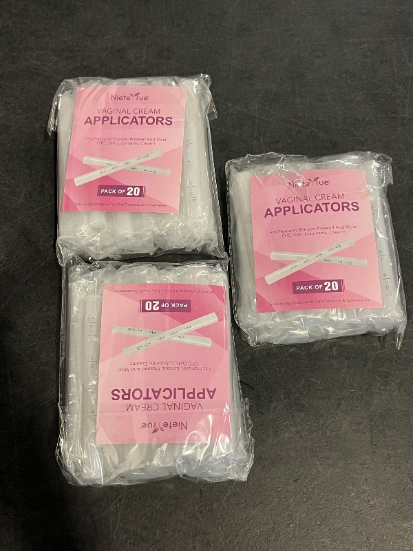 Photo 1 of Disposable Vaginal Applicators – Updated with Dosage Markings, Individually Wrapped for Hygiene, Fits Most Lubricants, Creams & Gels, Feminine Care Essentials (20 Pack)
