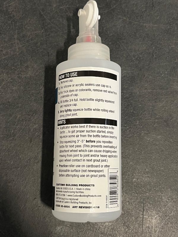 Photo 1 of Marshalltown Grout Sealer Bottle, with 1/8" and 1/4" Wide Rollers, SBR