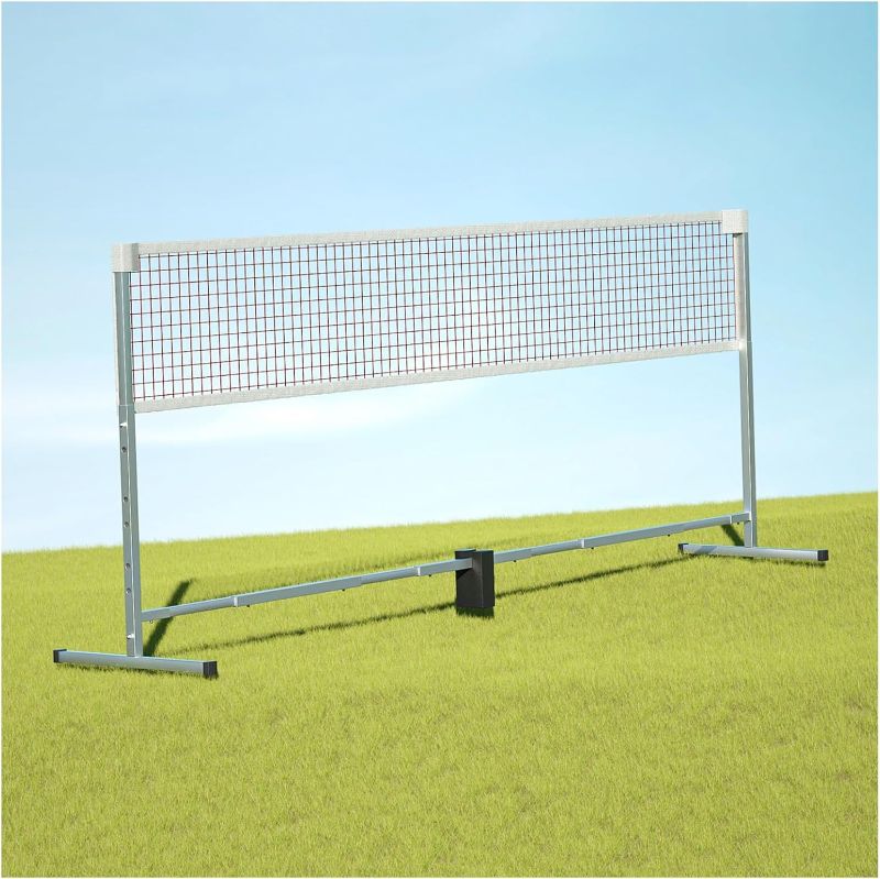 Photo 1 of Badminton Net Stand Portable,Freestanding Badminton Posts with Grid and Backpack,Athletic Training Equipment for Stadium Beach Lane
