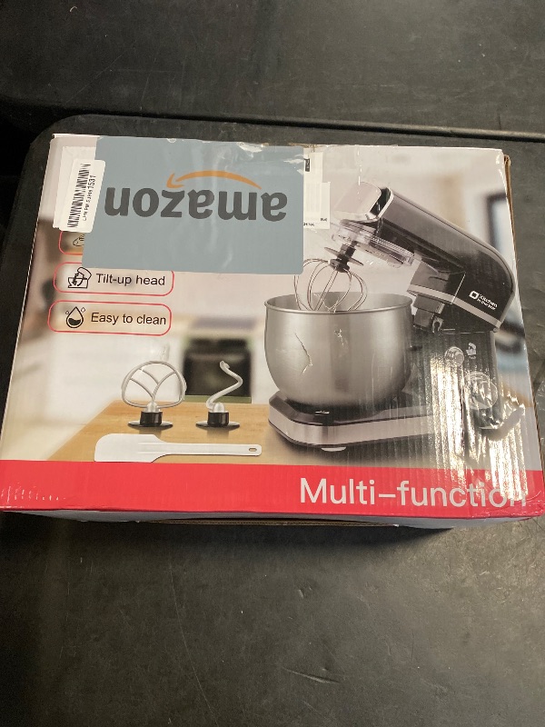 Photo 1 of Kitchen in the box Stand Mixer,3.2Qt Small Electric Food Mixer,6 Speeds Portable Lightweight Kitchen Mixer for Daily Use with Egg Whisk,Dough Hook,Flat Beater (Blue)