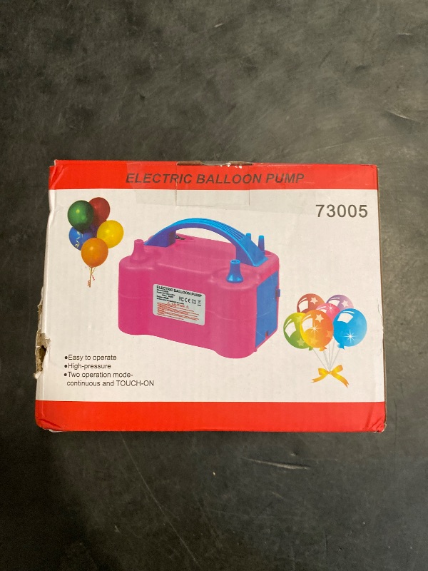 Photo 1 of Balloon Pump Electric, 110V 600W Balloon Blower Inflator Dual Nozzle Air Pump Balloons Inflator for Decoration, Party, Sport,Gifts:2 Balloon Tying Tools
