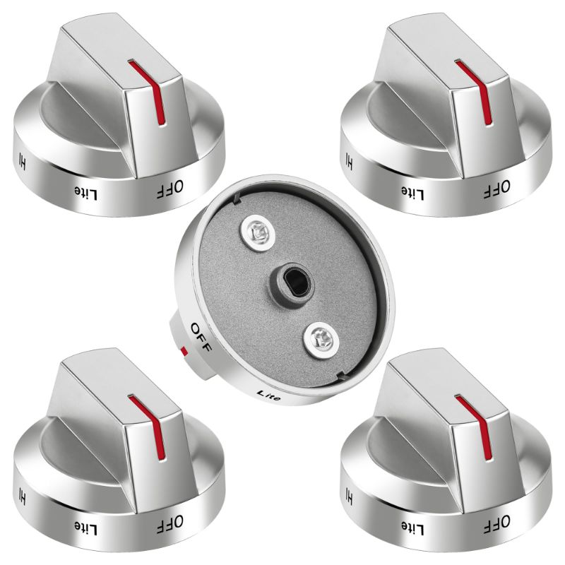 Photo 1 of AMI PARTS DG94-03500A/Z Fit for Samsung Stove Knob Replacement (5PCK) and DG94-04167 DG94-03500U Gas Stove Knobs-Models NX60T8111SS NX60T8311SS NX60T8711SS for Samsung Oven Burner Top Stove knobs