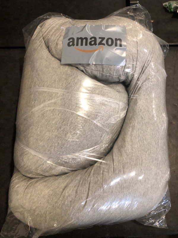 Photo 1 of Momcozy U Shaped Pregnancy Pillows with Cotton Removable Cover, 57 Inch Full Body Pillow Maternity Support, Must Have for Pregnant Women, Hatha Grey