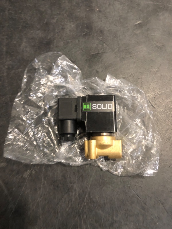 Photo 1 of U.S. Solid 1/4" Brass Electric Solenoid Valve 12V DC Normally Closed VITON Air Water Oil Fuel